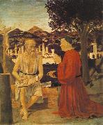 Piero della Francesca St Jerome and a Donor oil on canvas